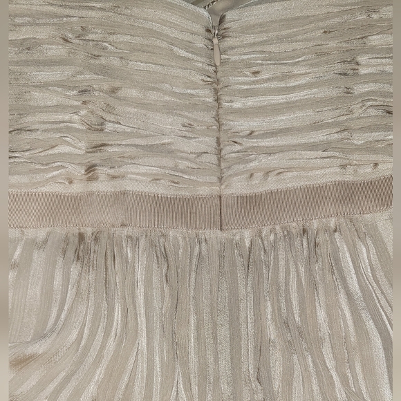 100% silk one shoulder chiffon dress - Picture 6 of 6